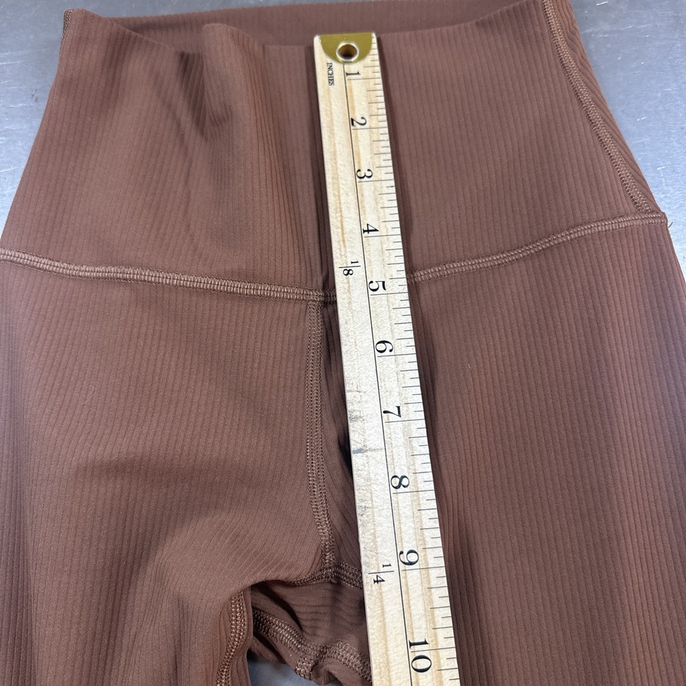 Lululemon Align High Rise Ribbed Pant Legging Women's Brown Size 2 EUC Inseam 25 - Picture 4 of 8